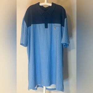 Original Penguin Two-Tone Blue Golf Polo Shirt